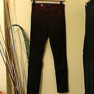 MM denim womens burgundy ombre skinny jeans size 26